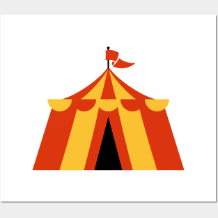 Circus Tent Funny Nursery Cartoon Drawing Design Posters and Art